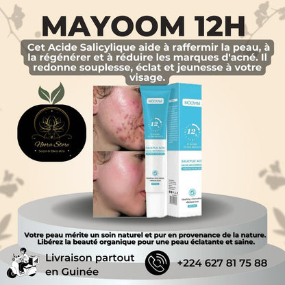 🌿 Gel Anti-taches & Anti-acné Mooyam - Acide salicylique & Salvia Miltiorrzha
